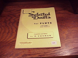 Selected Duets For Flute Book, Volume I, compiled and edited by H. Voxman - £6.28 GBP