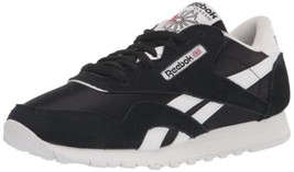 Reebok Men&#39;s Classic Nylon Running Sneaker Black/White 100009273 - £45.84 GBP