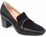 Journee Collection Women Block Heel Slip On Loafers Crawford Size US 8M ... - £25.81 GBP