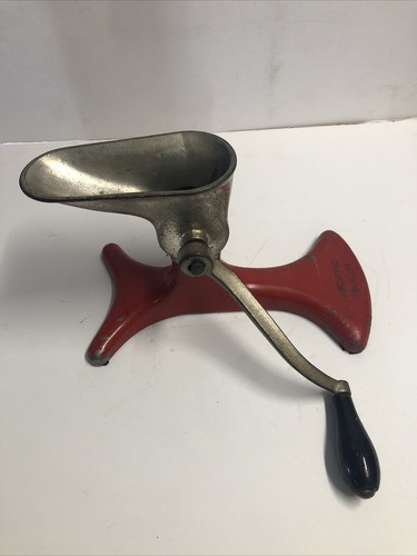Vintage Enterprise Red Meat Grinder Chopper Grinder Number K-1978 - $24.00