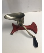 Vintage Enterprise Red Meat Grinder Chopper Grinder Number K-1978 - $24.00