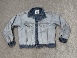 LEVIS Denim Jacket Mens XS Blue Made Crafted Big E About Face Trucker Je... - $49.49