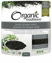 Organic Traditions - Black Sesame Seeds - 8 oz. - £9.80 GBP