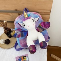 Baby Kids 3D Plush Unicorn Backpacks for Little Girls and Boys Unicorn Toy Schoo - £20.70 GBP