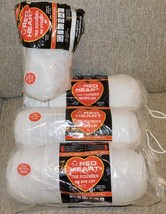 Lot 4 Red Heart The Pounder White 311 Yarn Worsted Crochet Knit 4ply 16o... - $20.78