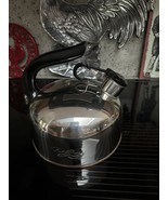 Vtg J96C Paul Revere Ware Tea Pot Whistling Kettle Copper Bottom J 96-C ... - $69.12 CAD