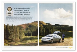 Chevrolet Volt Hybrid Car Above-Average Driver 2012 2-Page Print Magazin... - $12.30