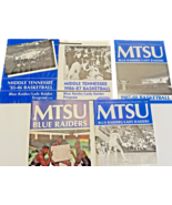 Programs 5 MTSU Middle Tennessee State Unviersity Basketball 1985-1989 TN - £21.96 GBP