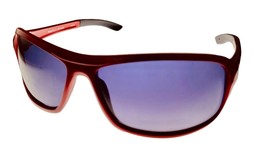 Perry Ellis Sunglass Mens Red Plastic Sport Wrap, Smoke Gradient Lens PE10 05 - £17.81 GBP