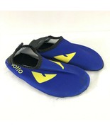 Grotto Boys Water Shoes Slip On Fabric Eyes Monster Blue Size 30/31 US 1... - £6.19 GBP