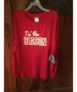 Large -Women&#39;s Christmas Light Sweatshirt Cute Ugly Sweater Red Tis The ... - $7.00