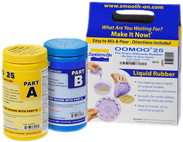Smooth-On OOMOO 25 - FAST Curing Mold Making Silicone Kit - 2 Pints - EASY! - £33.03 GBP