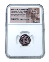 Königreich Von Makedon Alexander III 336-323 BC Ar Drachm VF 5/5 - £946.17 GBP