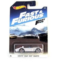 Chevrolet Corvette Grand Sport Roadster,Fast And Furious Silver Hotwheels 1:64 - £18.42 GBP