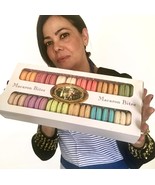 French Macarons Gift Box - 24 Assorted Flavors, Freshly Baked European M... - $54.37 CAD