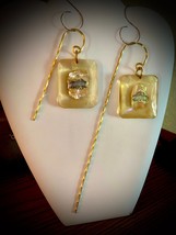 Greek Parthenon Goldtone Twisted Wire Book Marks, Handcrafted w/Vintage Charms - £3.13 GBP+