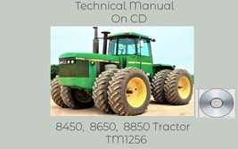 John Deere 8450 8650 8850 Tractor Operation and Test Technical Manual TM1256 CD - £15.15 GBP