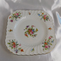 Lot of Four Minton Square Fluted Luncheon Plates in Marlow # 22259 - £31.84 GBP