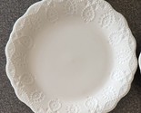 Four (4) Pioneer Woman ~ Cowgirl Lace Linen ~ 8.75&quot; Salad Plate ~ Stoneware - £29.89 GBP