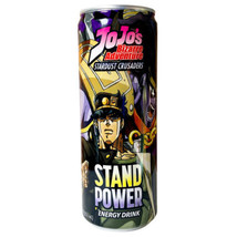 JoJo’s Bizarre Adventure Anime Stand Power Energy Drink 12 oz Cans Case of 12 - £37.11 GBP