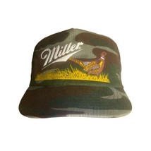 VTG Miller Beer Camo Corduroy Trucker Hat Snap Back Pheasant Extremely R... - $129.99