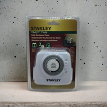 Stanley TIMEIT TWIN 2 Outlet Daily Mechanical Timer #56409 Repeats Daily - $12.38