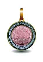 King Charles III 22ct Gold Quarter Sovereign Necklace - £276.53 GBP