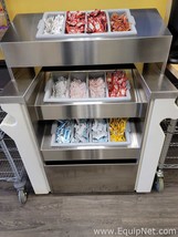 GalleyLine®  Matelock Condiment Cart with 12 Compartments, white 9440W/MH - $259.50