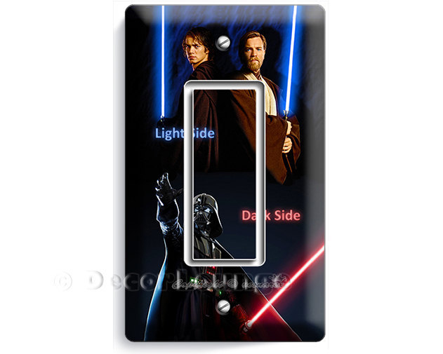 Star Wars Anakin Skywalker Lord Darth Vader Light or Dark side single rocker lig