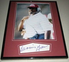 Dennis Green Signed Framed 11x14 Photo Display Stanford Vikings Cardinals - £77.43 GBP