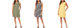 Briggs Ladies&#39; Ruffle V-Neck Linen Blend Dress - $19.99