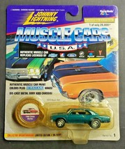 1996 Johnny Lightning Muscle Cars USA 1966 Chevy Malibu Green HW6 - £9.43 GBP