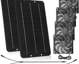 Solar Panel Dual Fans Kit 10W 12V Solar Exhaust Fan Outdoor Waterproof S... - £39.60 GBP+