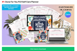 DIGITAL DOWNLOAD-Self-Care Planner - 77 pages.Digital instant Download-printibl - £5.06 GBP