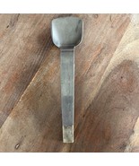 Vintage First Nat. Ice Cream Scoop Spade Spoon Stainless Steel Wood Hand... - $13.10