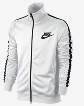 Nike Jacket Track Men White 544139 100 Swoosh Running Sportswear Vntg Size 3XL - £35.55 GBP