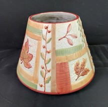 Yankee Candle &#39;Fall Harvest&quot; Votive Ceramic Lamp Shade Country Home Decor - $11.88