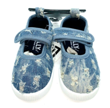 Lilly of New York Toddler Kids Girls Mary Jane Shoes- Distressed Denim, US 8 - £12.06 GBP