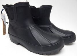 Chooka Size US 6 M Women&#39;s Waterproof Pull-On Chelsea Rain Boots Black 1... - $50.34 CAD