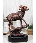 Wildlife Animal Taxidermy Bighorn Sheep Ram Climbing on Sloping Rock Sta... - $1,680.74 MXN