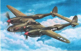 Framed 4&quot; X 6&quot; Print of a Lockheed P-38 &quot;Lightning&quot;.  Hang or display on... - $10.84