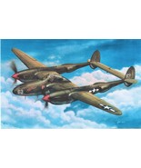Framed 4&quot; X 6&quot; Print of a Lockheed P-38 &quot;Lightning&quot;.  Hang or display on... - £8.52 GBP