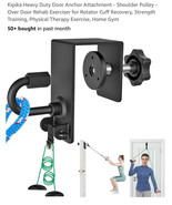 Heavy Duty Door Anchor Attachment - Shoulder Pulley - Over Door Rehab Ex... - $562.22 MXN