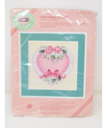 Vintage New Dimensions Cross Stitch Victorian HEART 52029 Needle Kit - $31.68