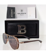 Authentic Balmain Sunglasses CAPITAINE BPS 125E Rose Brown Japan Frame - $494.99