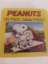 USAopoly Peanuts A Day In The Park 550 Piece Jigsaw Puzzle 18&quot; X 24&quot; In ... - $49.99