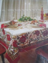 Fashion classic tablecloth Christmas 70&quot; round brocate design - £34.99 GBP