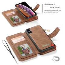 k23) Leather Wallet flip Magnetic back cover cover For Apple iPhone models - £71.68 GBP