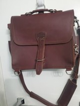 Saddleback Leather Satchel- Chestnut- Pre-owned Beautiful Backpack - £368.63 GBP