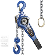 1650LBS 10FT, 3/4 Ton 3M Manual Ratchet Chain Puller Hoist W/G80 Galvani... - $144.10